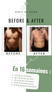 Homme ayant perdu du poids.